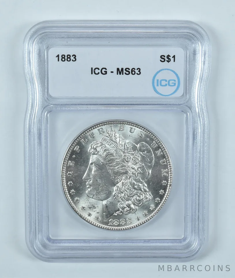 1883 Morgan Silver Dollar MS63 ICG