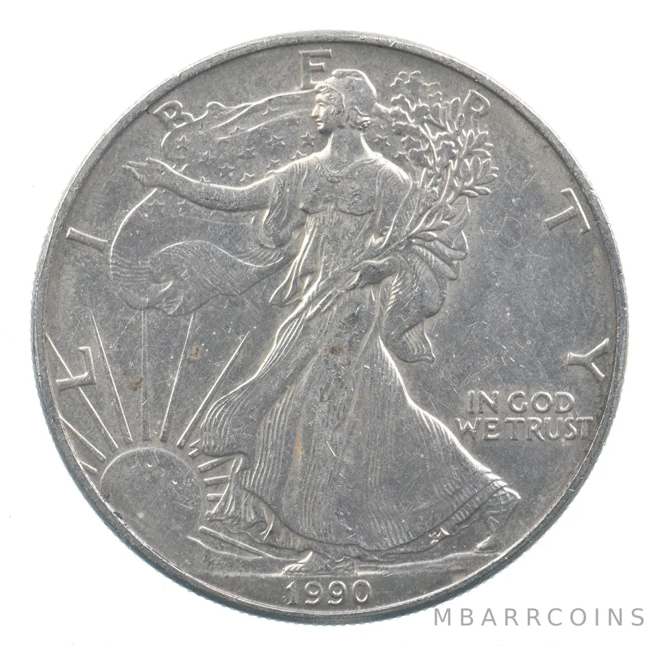Better Date 1990 American Silver Eagle 1 Troy Oz .999 Fine Silver *918