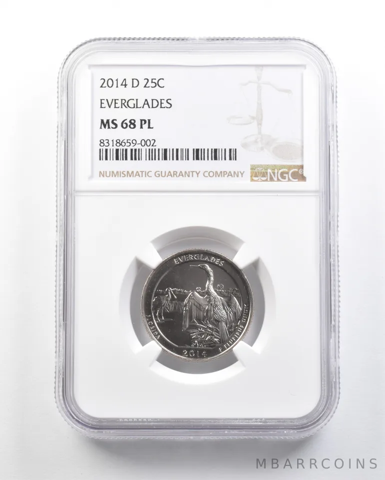 2014-D Washington Quarter Everglades MS68 PL NGC