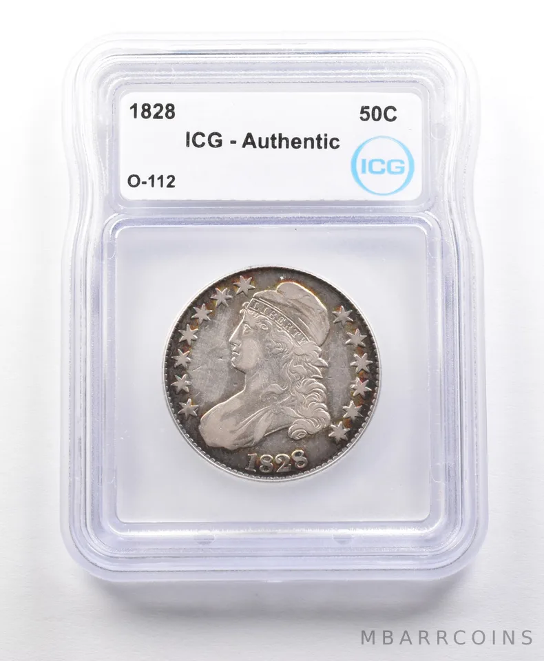1828 Capped Bust Half Dollar O-112 Authentic ICG *5620