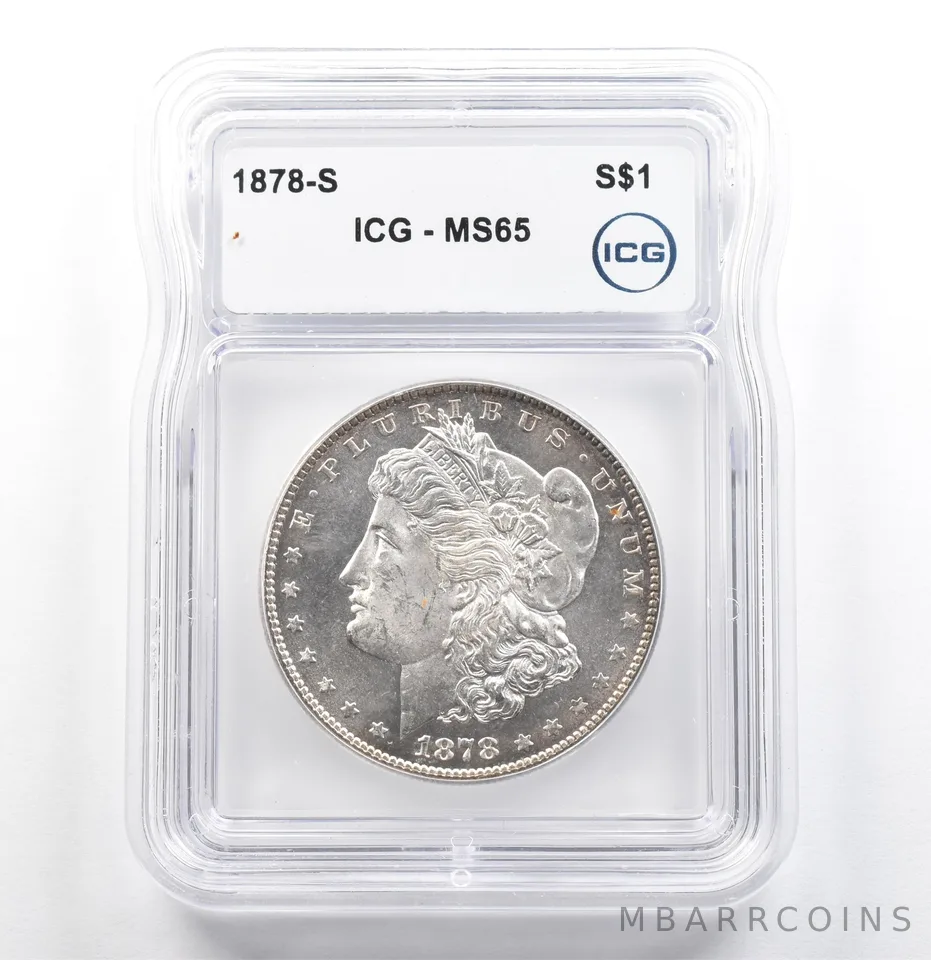 1878-S Morgan Silver Dollar MS65 ICG *6839