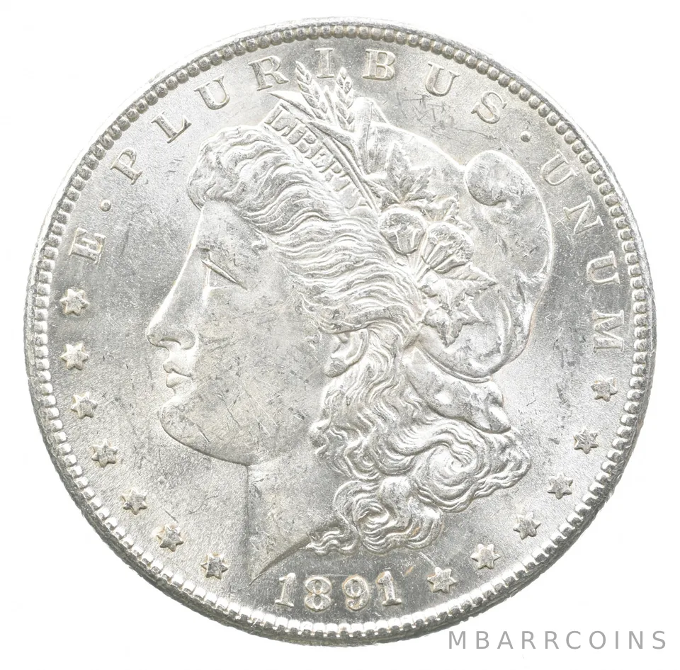 1891-S Morgan Silver Dollar a3222