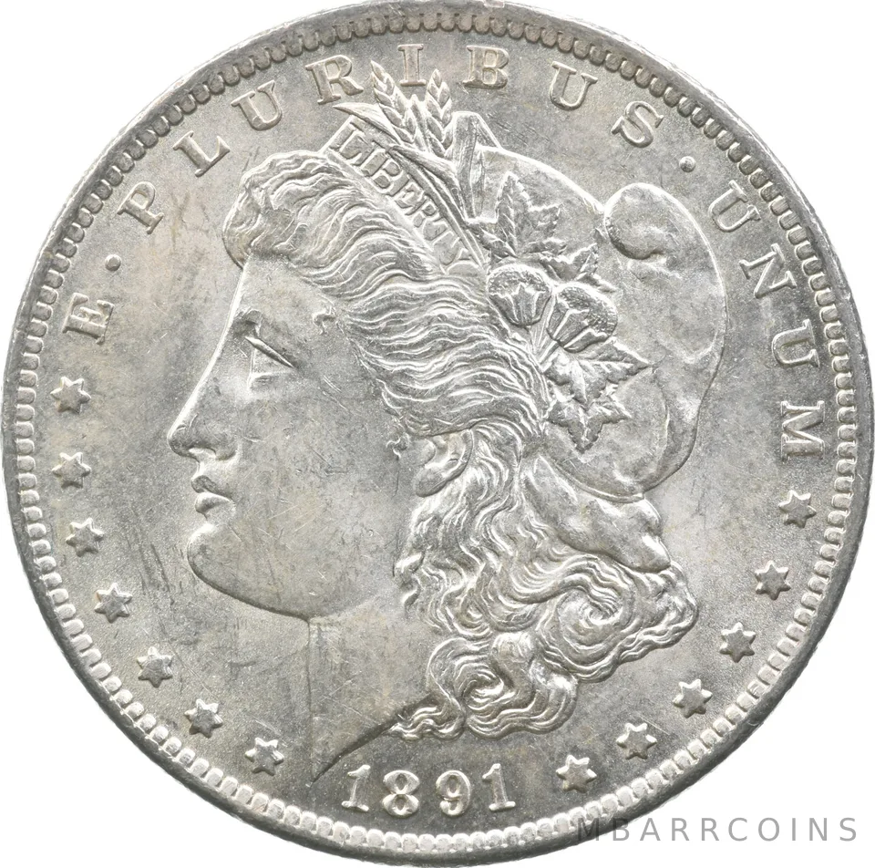 1891-CC Morgan Silver Dollar *9197