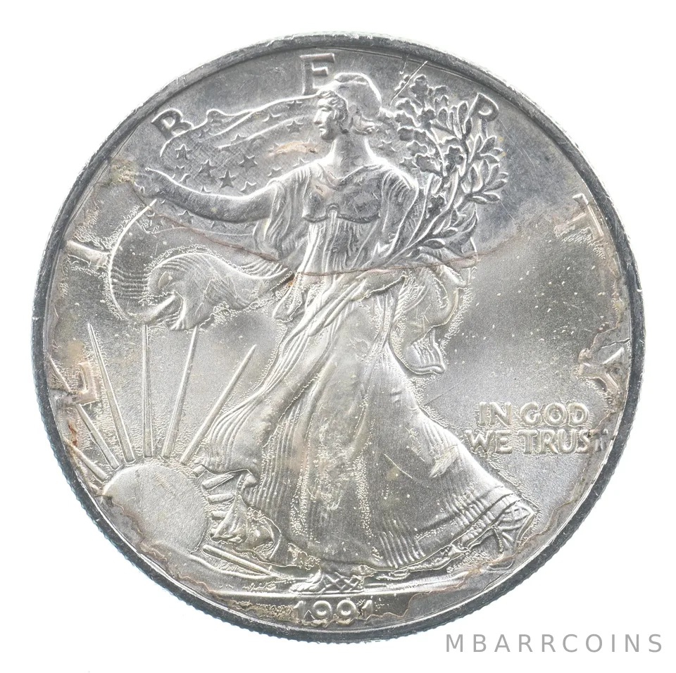 Better Date 1991 American Silver Eagle 1 Troy Oz .999 Fine Silver *751
