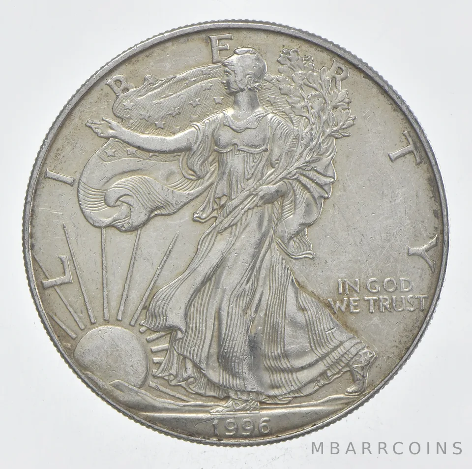 Rarest 1996 American Silver Eagle - Key Date - Rare LOW MINTAGE *369