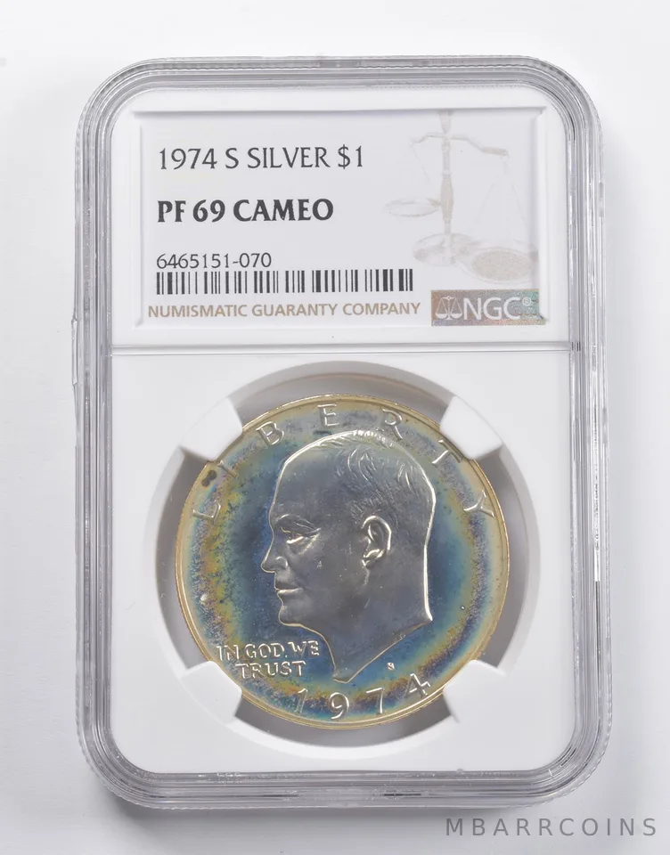 PF69 CAM 1974-S Eisenhower Silver Dollar NGC *5185