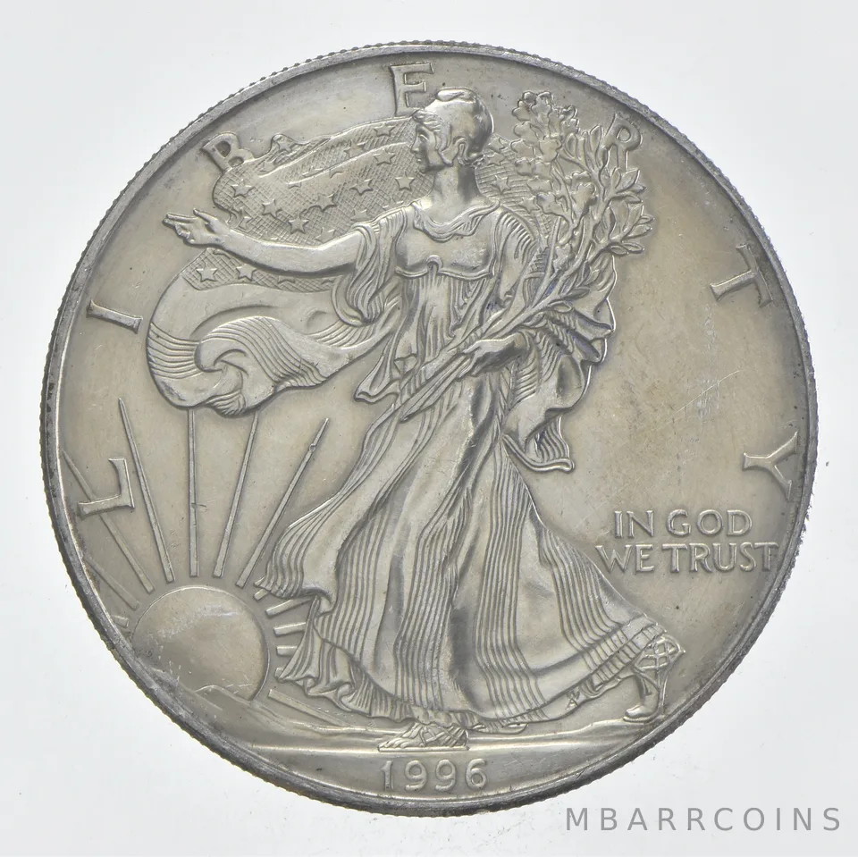Rarest 1996 American Silver Eagle - Key Date - Rare LOW MINTAGE *349