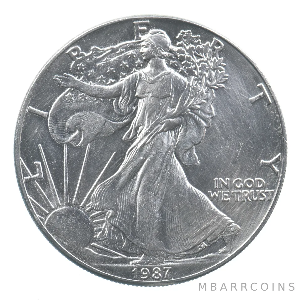 Better Date 1987 American Silver Eagle 1 Troy Oz .999 Fine Silver *847