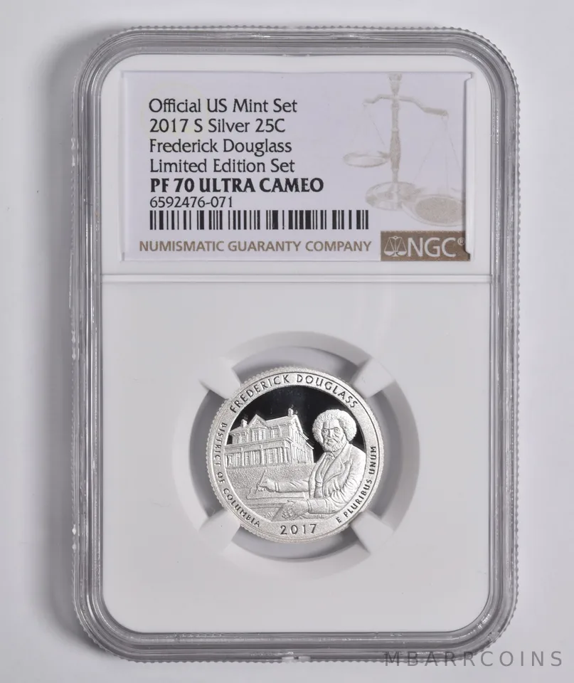 2017-S Silver Frederick Douglass Quarter Limited Edition PF70 UCAM NGC