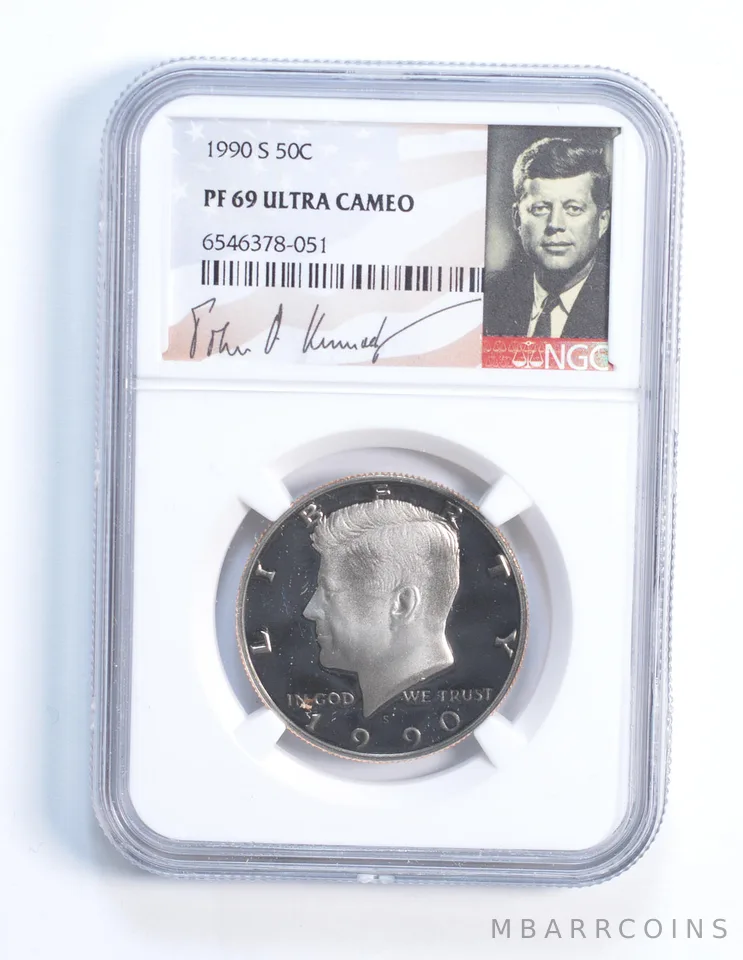 1990-S Kennedy Half Dollar PF69 NGC Special Lbl