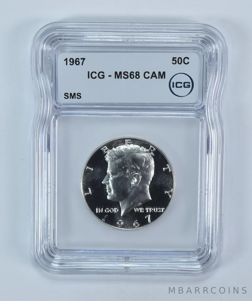 1967 Kennedy Half Dollar MS68 CAM ICG