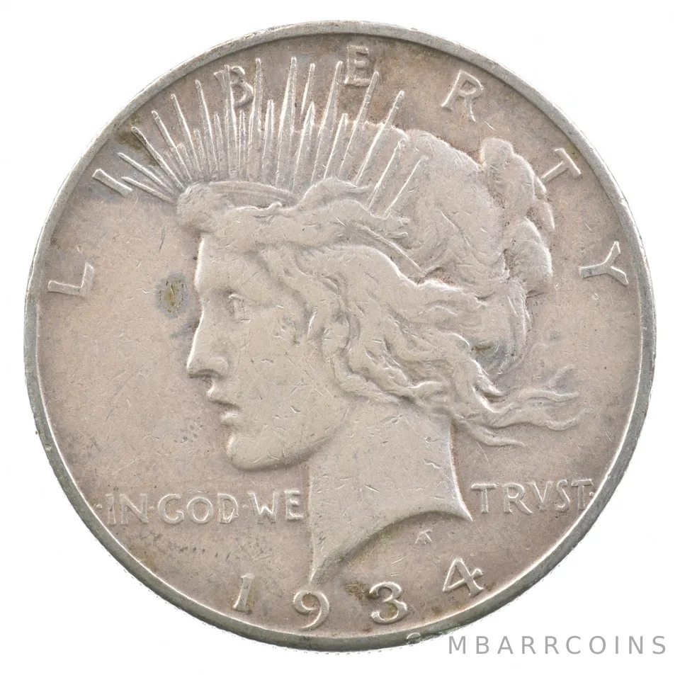 1934-S Peace Silver Dollar *5204