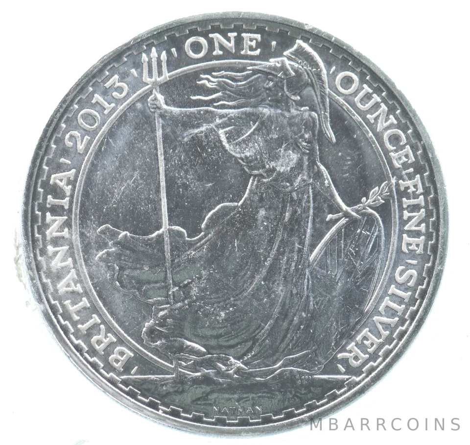 2013 Great Britain 2 Pounds Silver Britannia 1 Oz *9852
