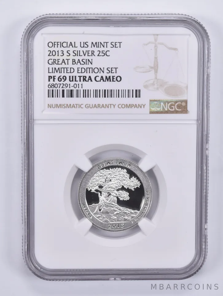 2013-S Quarter Silver Great Basin Limited Edition Set PF69 UCAM NGC