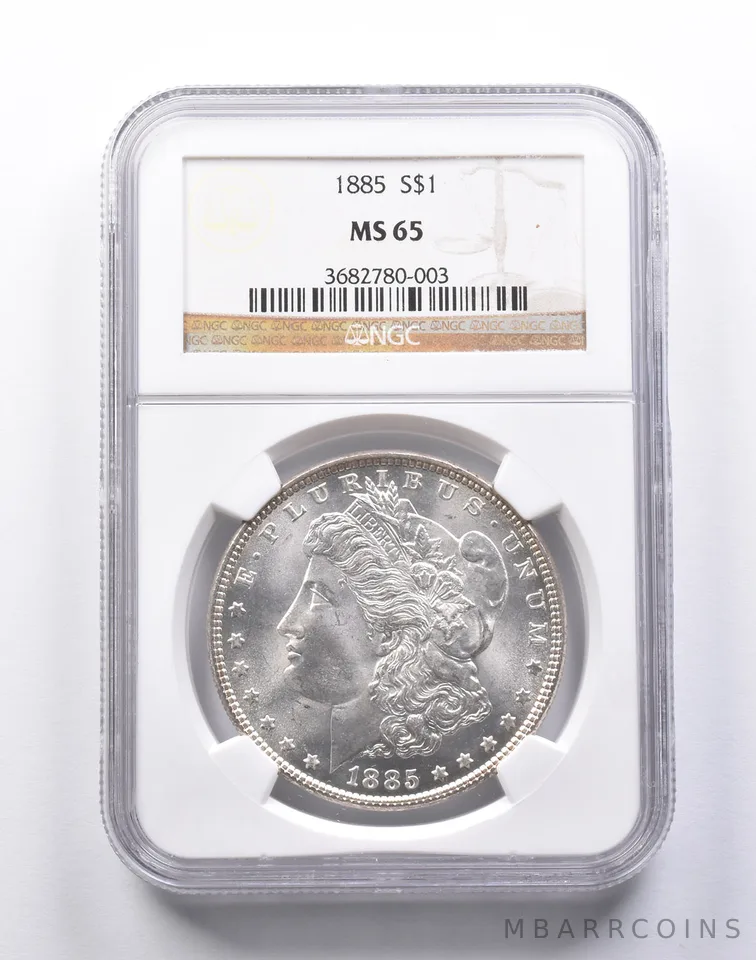 MS65 1885 Morgan Silver Dollar NGC a1393