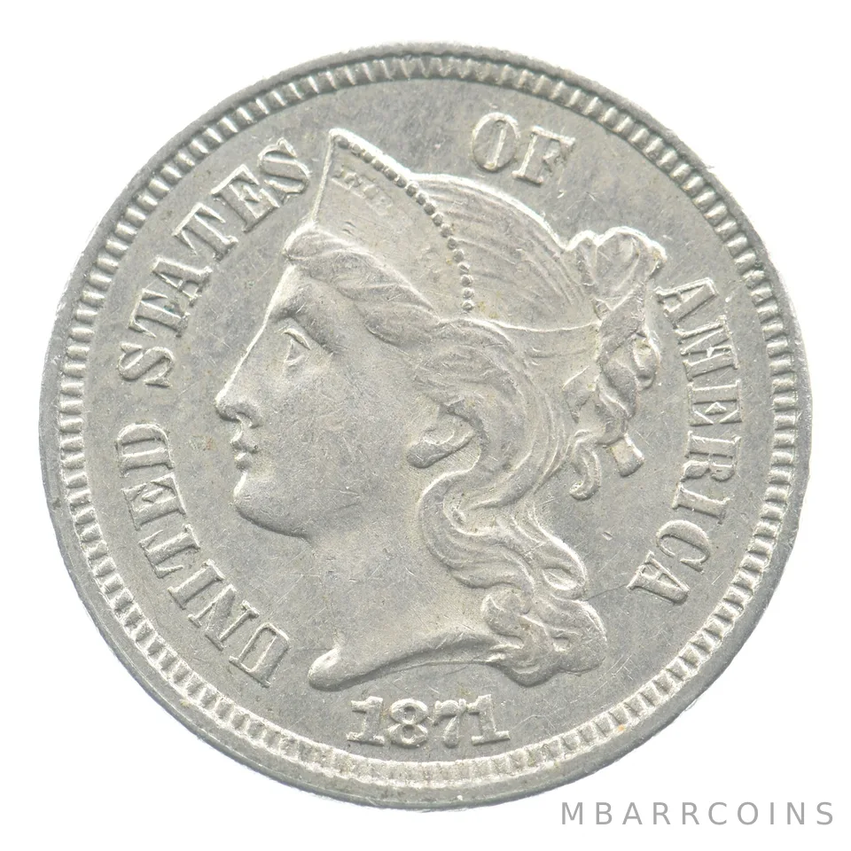 1871 Three Cent Nickel *3731