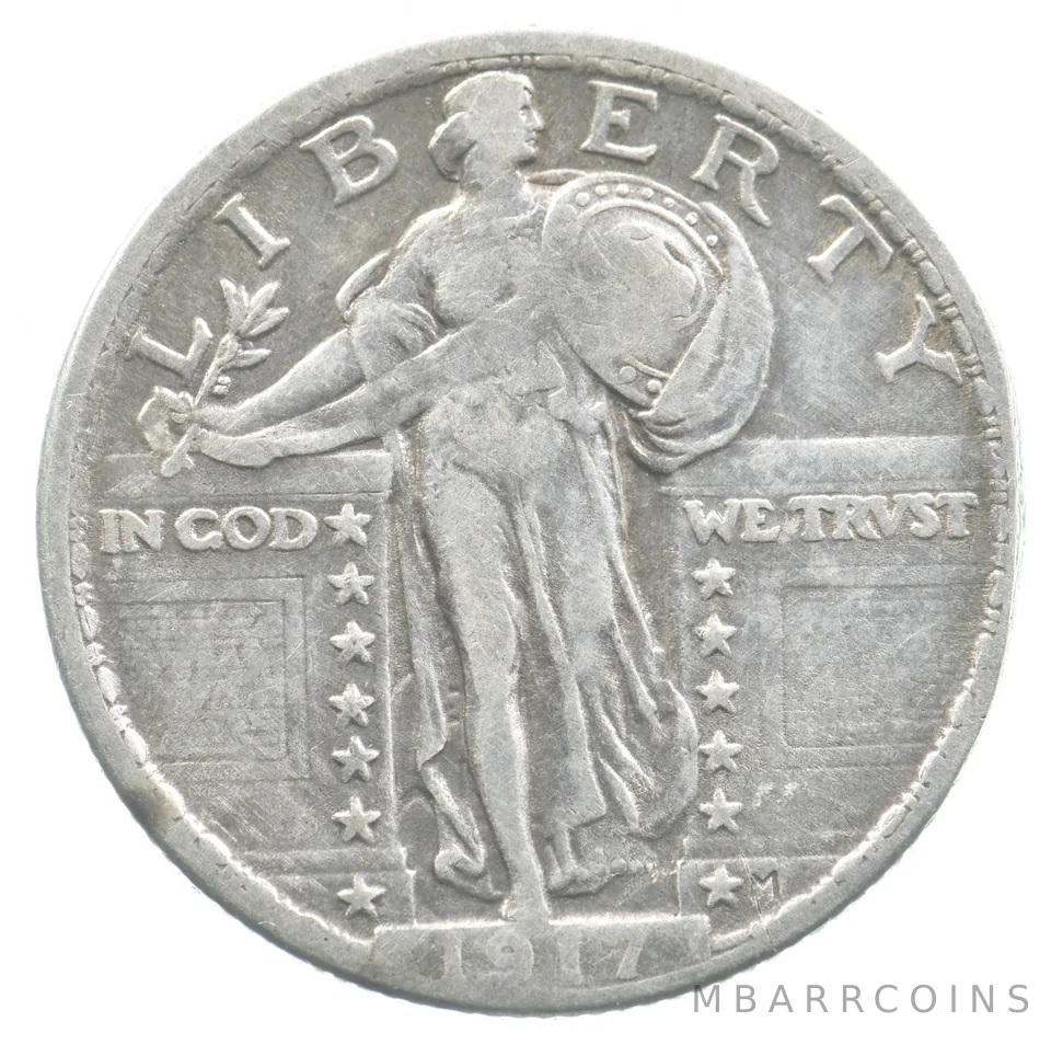 1917 Standing Liberty Quarter Type 2 *4776