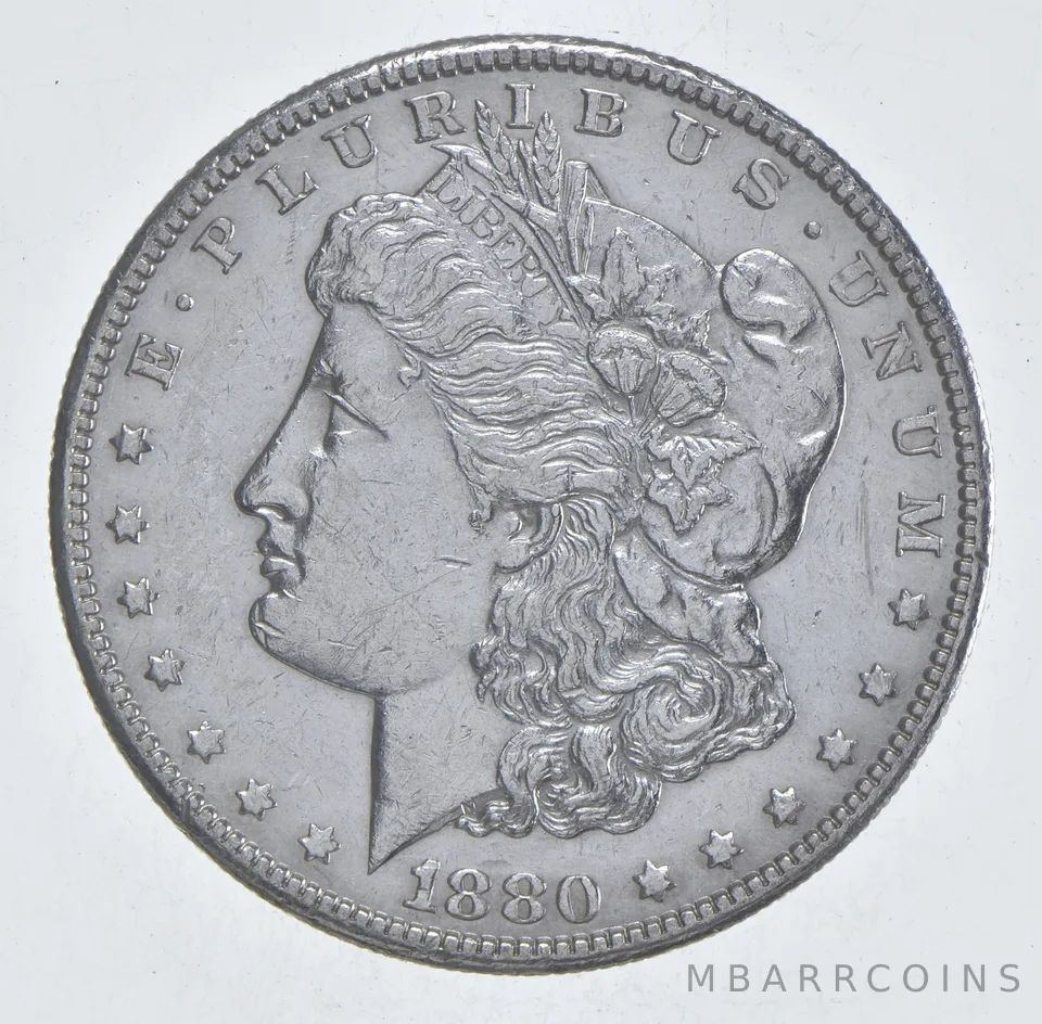 Better 1880-S Morgan Silver Dollar - 90% US Coin - Nice Coin *487