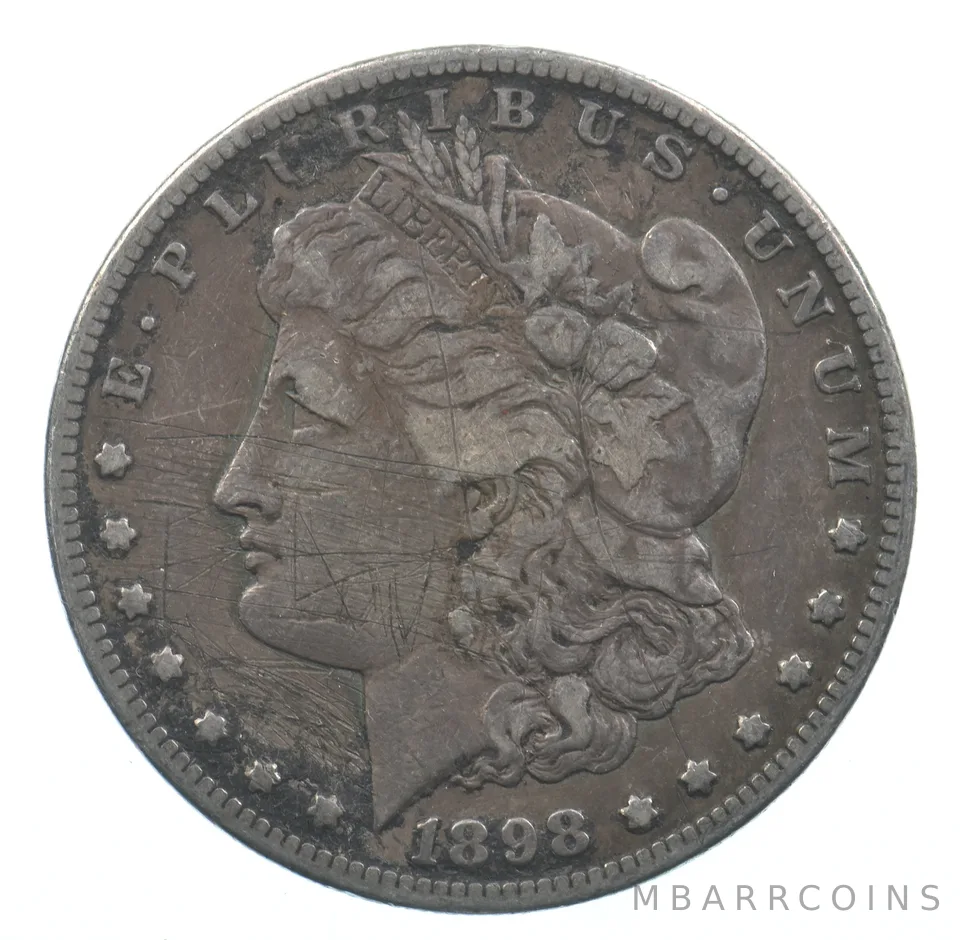 Early - 1898-S Morgan Silver Dollar - 90% US Coin *480
