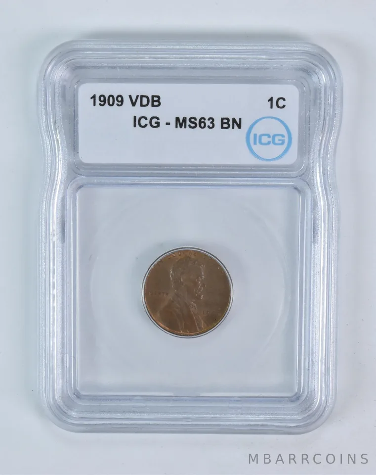 1909 Lincoln Wheat Cent VDB MS63 BN ICG