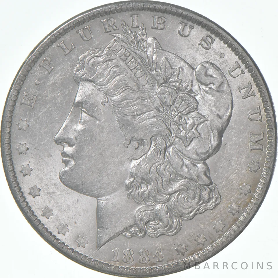 AU+ 1884-O Morgan Silver Dollar (1 coin)