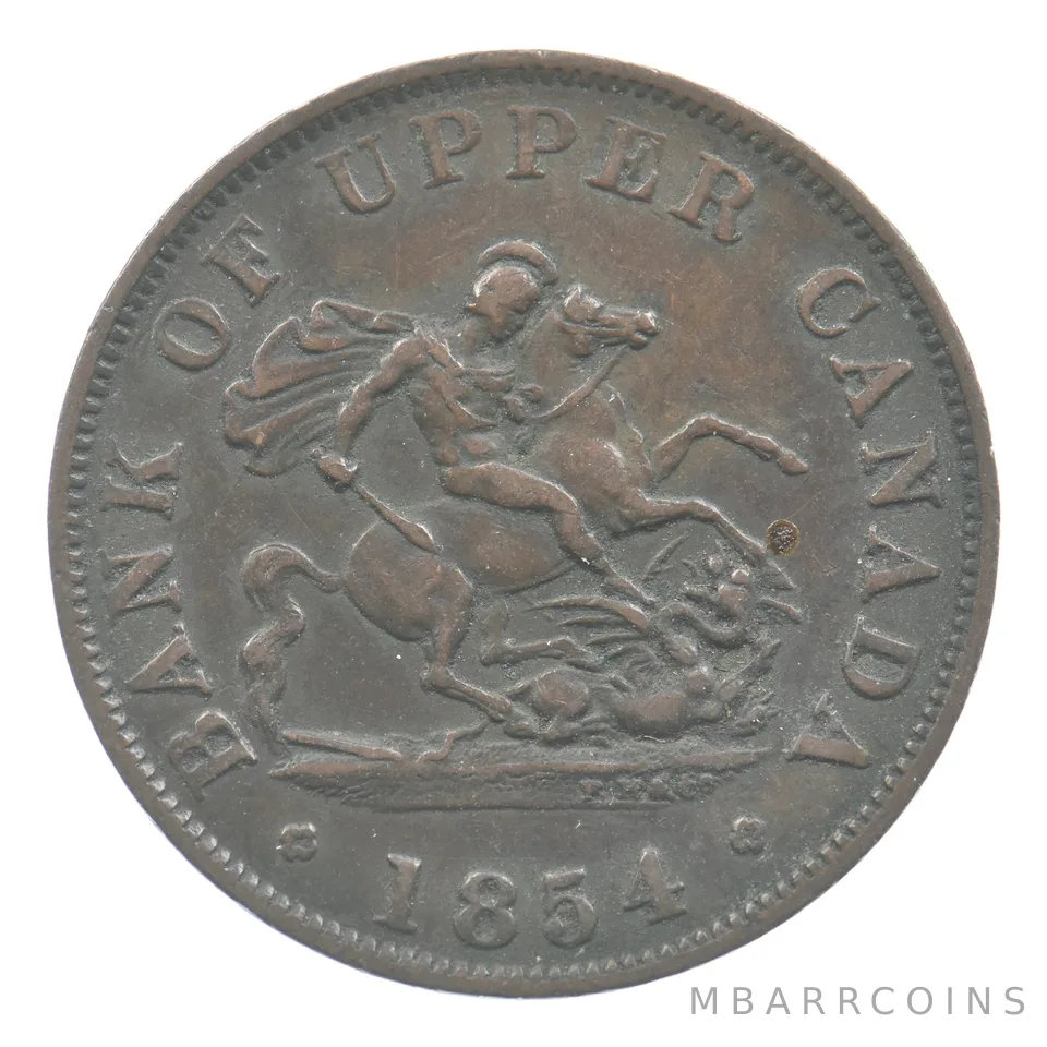 1854 Canada Half Penny Bank Token *7012