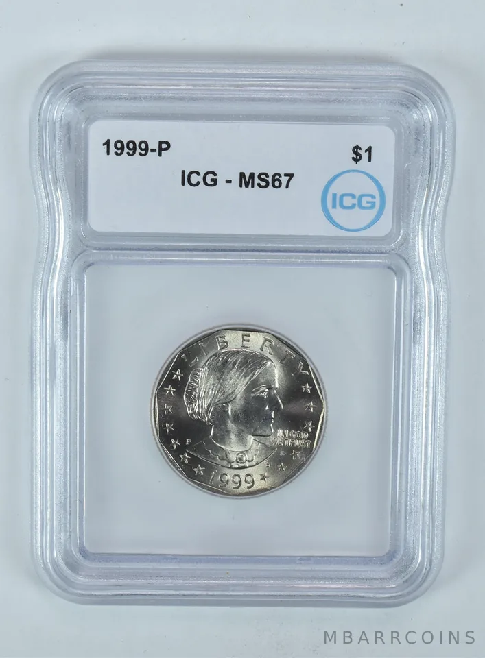 1999-P Susan B Anthony $1 MS67 ICG