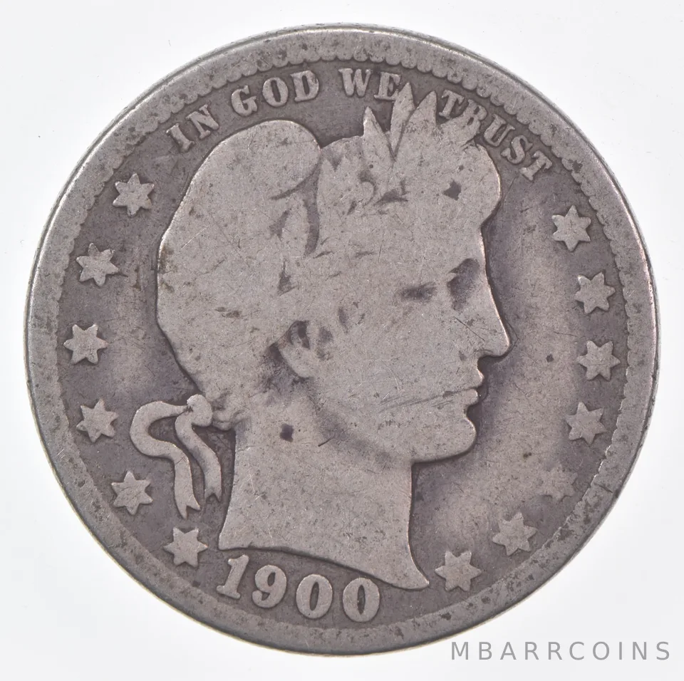 1900-O Barber Quarter Average Circ