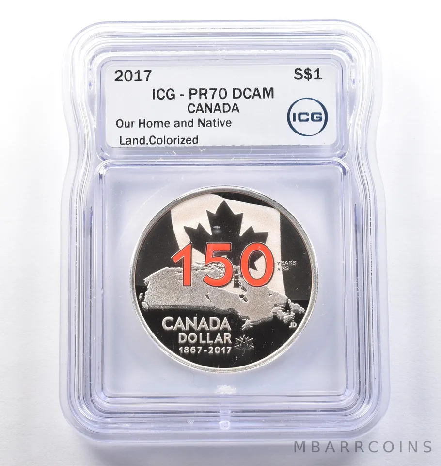 2017 Canada 1 Dollar Silver Our Home Native Land Colorized PR70 DCAM ICG *3751