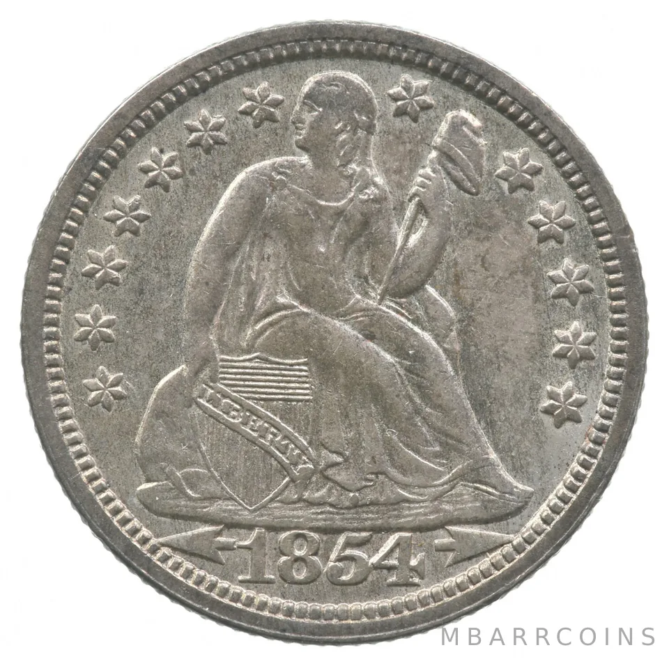 1854 Seated Liberty Dime Arrows *8230