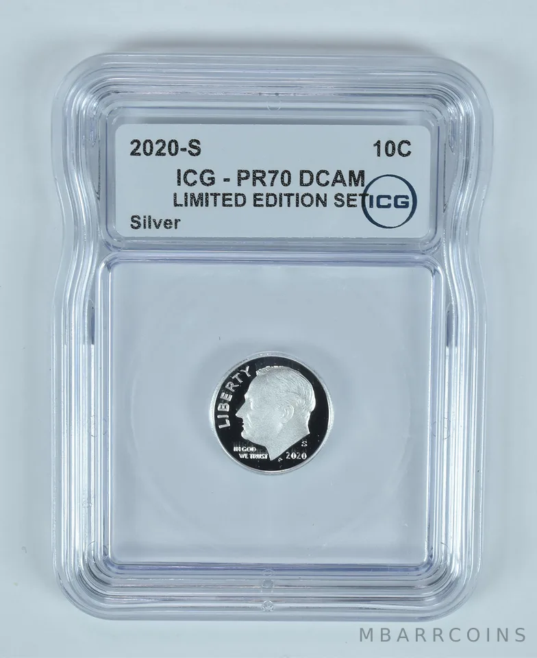 2020-S Roosevelt Dime Silver Limited Edition Set PR70 DCAM ICG