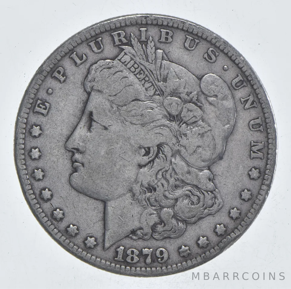 Early - 1879 Morgan Silver Dollar - 90% US Coin *017