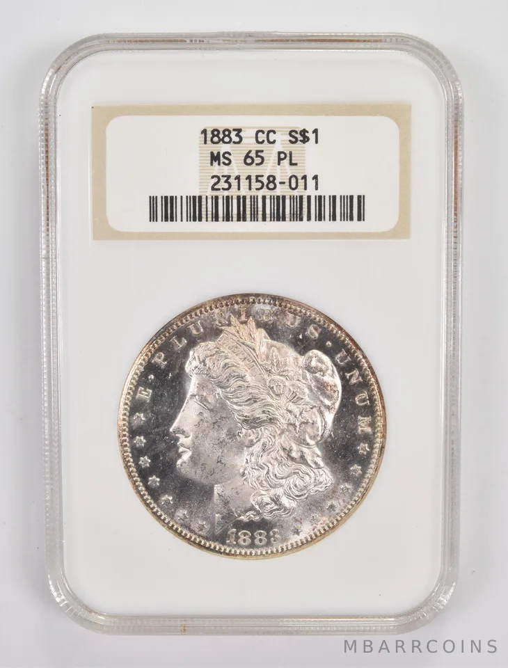 MS65 PL 1883-CC Morgan Silver Dollar - Graded NGC a9968