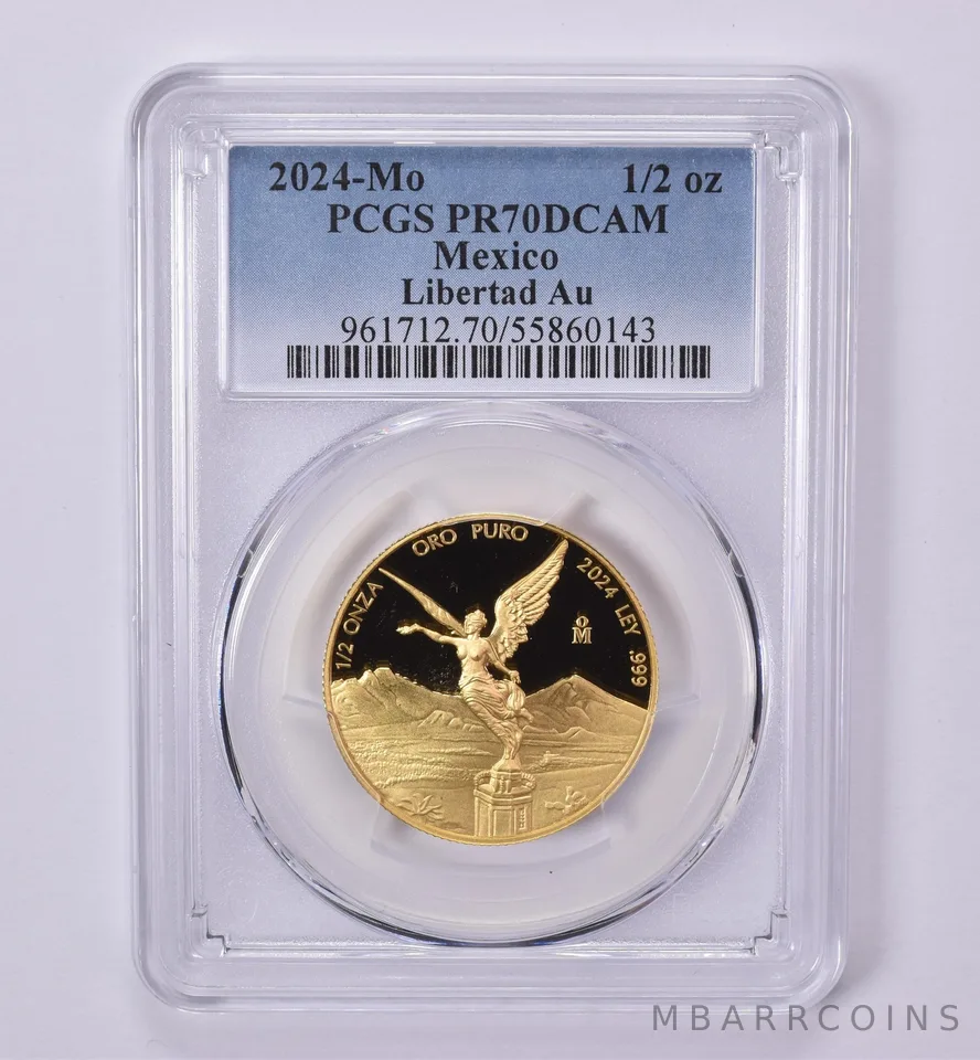 2024-Mo Mexico 1/2 Onza Gold Libertad PR70 DCAM PCGS *0534