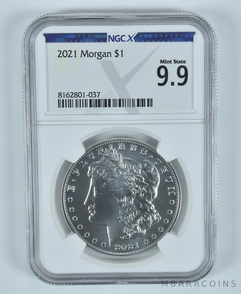 2021 Morgan Silver Dollar Mint State 9.9 NGC X NGCX