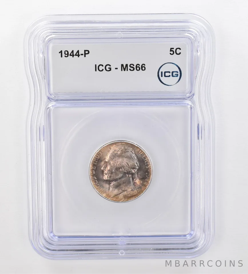 1944-P Jefferson Nickel MS66 ICG Beautiful Tone *0893