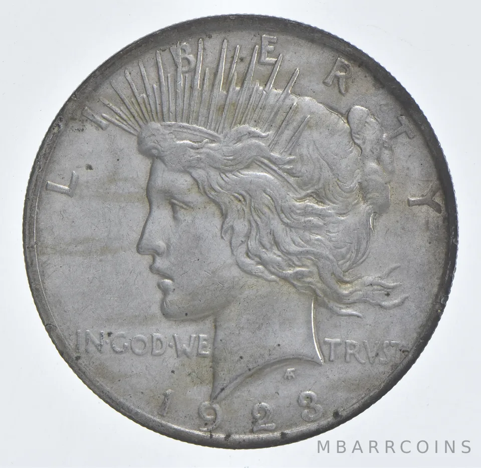 Better - 1923 Peace Silver Dollar - 90% US Coin *691