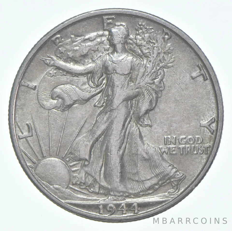CHAU 1944-S Walking Liberty Half Dollar Choice AU 90% Silver (1pc)