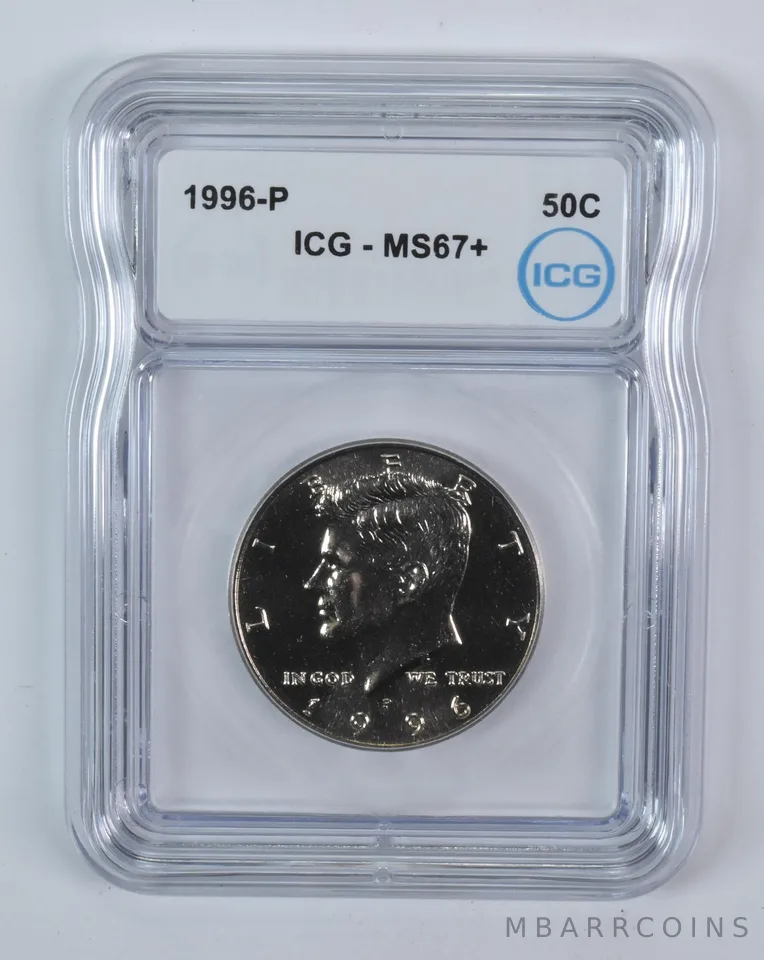 1996-P Kennedy Half Dollar MS67+ ICG