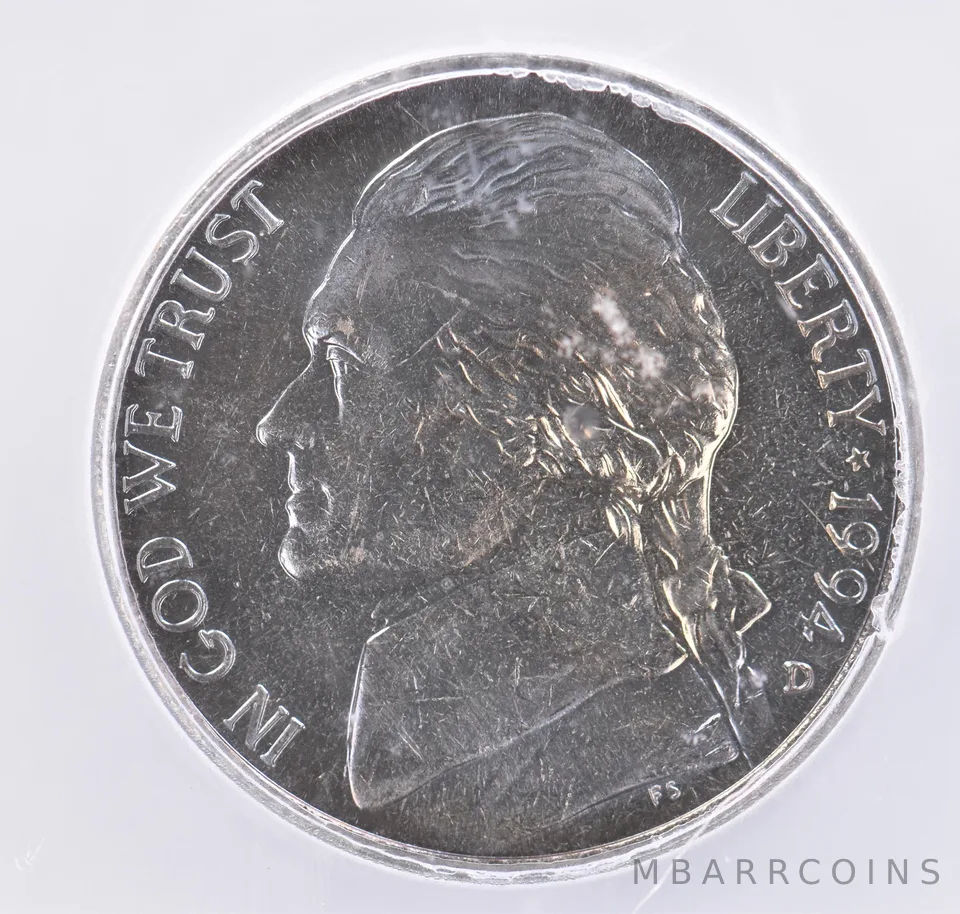 1994-D Jefferson Nickel MS65 FS ICG Beautiful Tone *2148