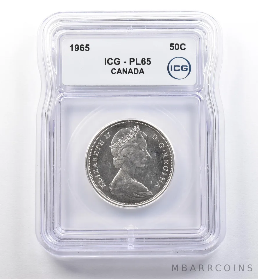 1965 Canada 50 Cents PL65 ICG *0237