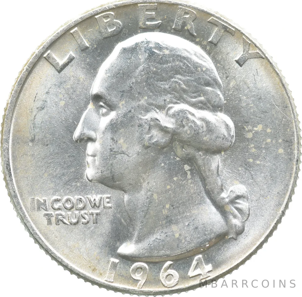 1964-D Washington Quarter - Awesome Color *8915