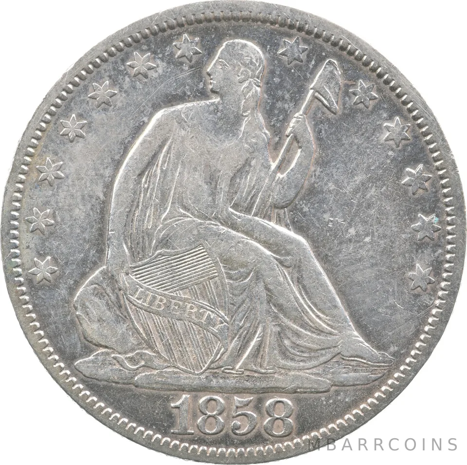 1858 Seated Liberty Half Dollar *5550