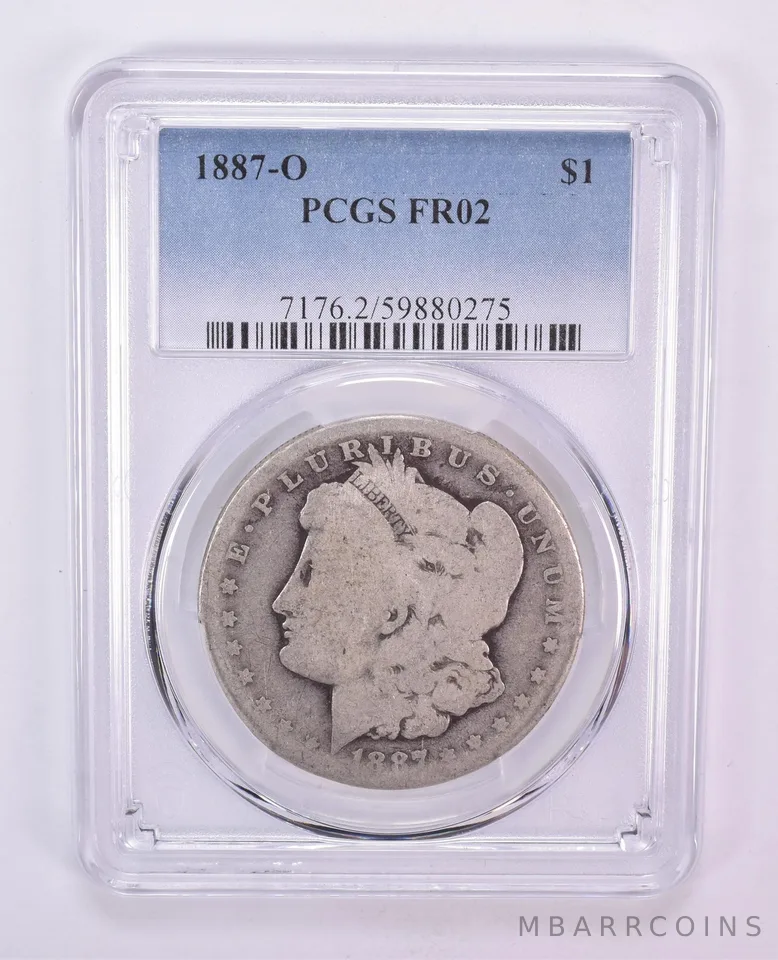 1887-O Morgan Silver Dollar FR02 PCGS Blue Label Lowball