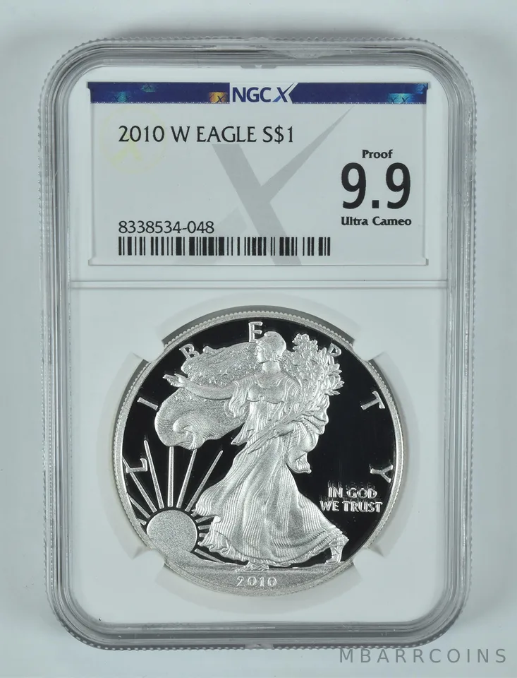 2010-W American Silver Eagle Proof 9.9 UCAM NGC X NGCX