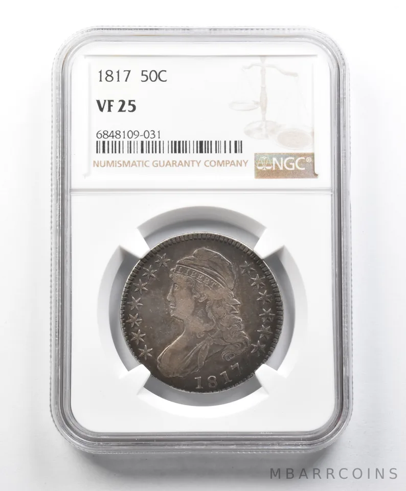 VF25 1817 Capped Bust Half Dollar NGC *1546