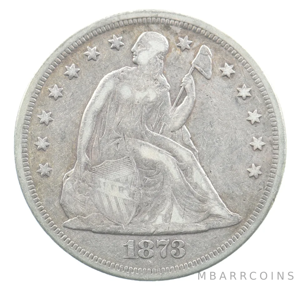 1873 Seated Liberty Silver Dollar *3612