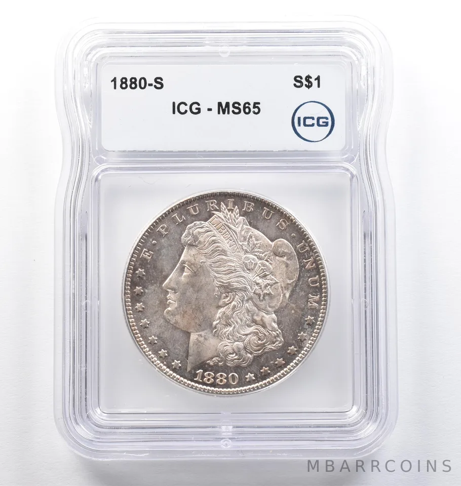 1880-S Morgan Silver Dollar MS65 ICG *9481