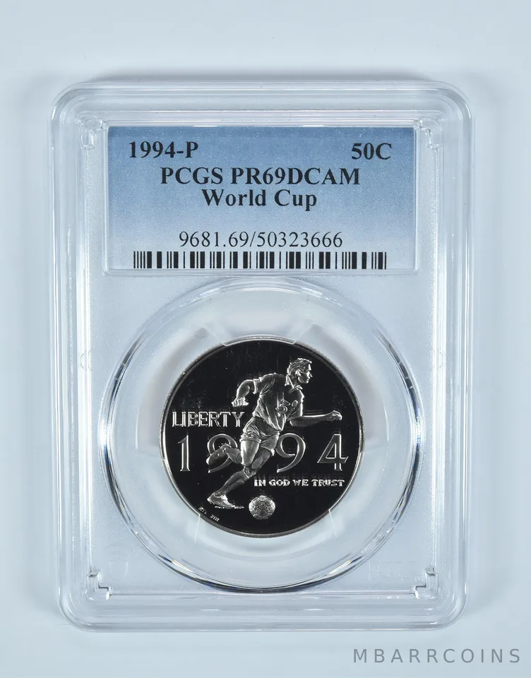 1994-P World Cup Soccer Commemorative Half Dollar PR69 DCAM PCGS