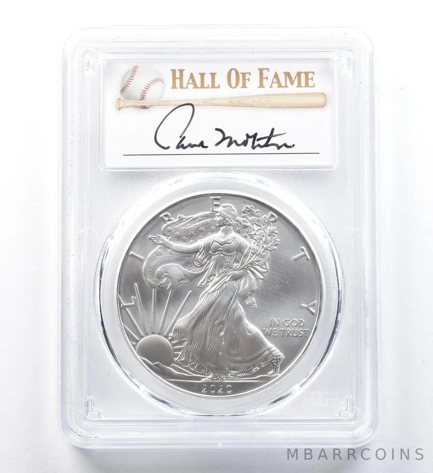 2020 (P) American Silver Eagle Paul Molitor Emergency Issue FDOI MS70 PCGS a1271
